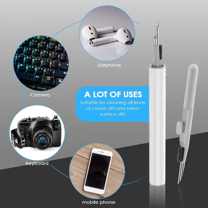 Bluetooth Earphone Cleaning Kit for AirPods Pro 1 2 3 - Includes Pen, Brush, and Tools for many gadgets